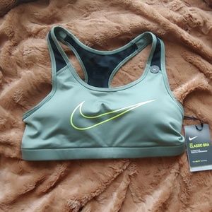 Nike Classic Dri-Fit Sage Green Lime Sports Bra